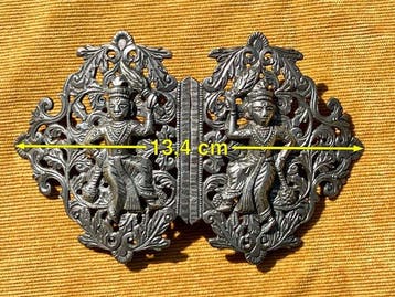 Anglo-Indische gordelgesp - Zilver - India - Victoriaanse