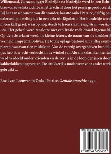 Tempels in woestijnen, gevolgd door Onkel Patrice, Verzenden, Zo goed als nieuw, Boeli van Leeuwen