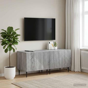 vidaXL Tv-meubel Grijs Sonoma Bewerkt hout, Verzenden, Nieuw