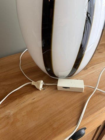 Yvolux swirl lamp - Tafellamp - Glas - Prachtig italiaans
