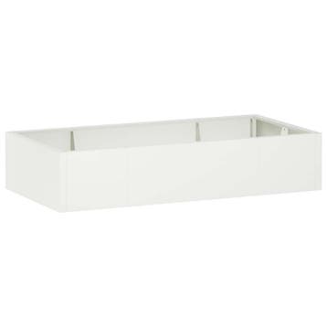vidaXL Keermuur 6 st 200 x 100 x 30 cm Staal Wit, Verzenden, Nieuw