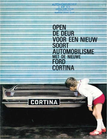 1965 FORD CORTINA BROCHURE NEDERLANDS, Nieuw