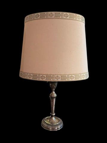 Lampe de table de chevet (2) - Argent 800, Antiquités & Art