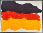 Günther Uecker (1930) - Black Red Yellow - Original