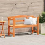 vidaXL Tuinbank met opslag Bruin 119 x 44 x 76 cm Massief, Tuin en Terras, Verzenden, Nieuw