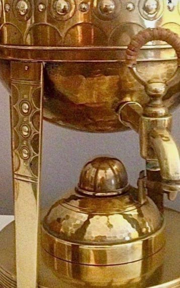 Samovar - Messing, Verguld - SAMOWAR WMF, Antiek en Kunst