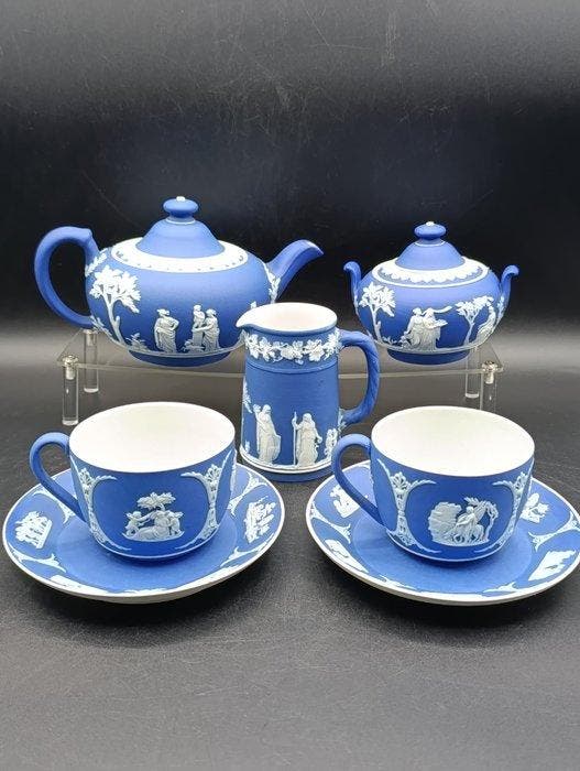 Wedgwood - Josiah Wedgwood - Theeservies (7) - Biscuit, Antiek en Kunst, Antiek | Meubels | Tafels