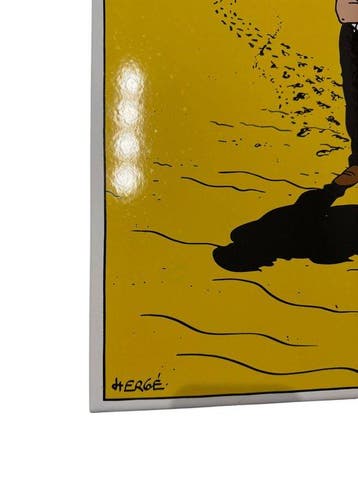 Tintin - Tintin plaque émaillée - Au pays de la soif -