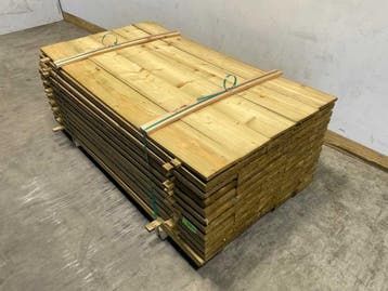 Veiling - 160x Midden-Europees Vuren plank fijnbezaagd 179,5, Nieuw