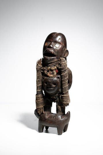 BAKONGO - Nkisi-fetische figuur - Bakongo - DR Congo, Antiek en Kunst
