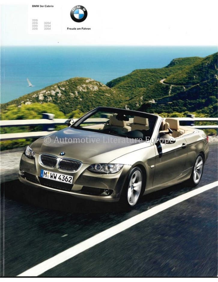 2008 BMW 3 SERIE CABRIOLET BROCHURE DUITS, Livres, Autos | Brochures & Magazines