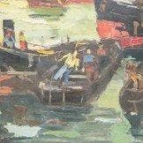 Nederlandse school (XX) - Haven van Amsterdam