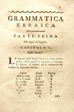 Mori Raffaello. - Grammatica Ebraica - 1787