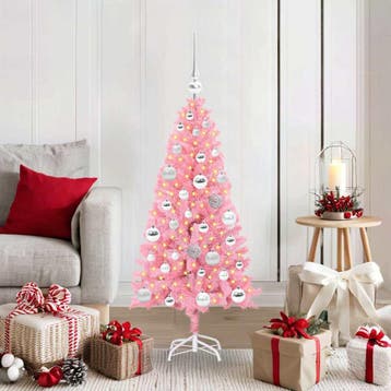 vidaXL Kerstboom Roze 120 cm PVC, Verzenden, Nieuw