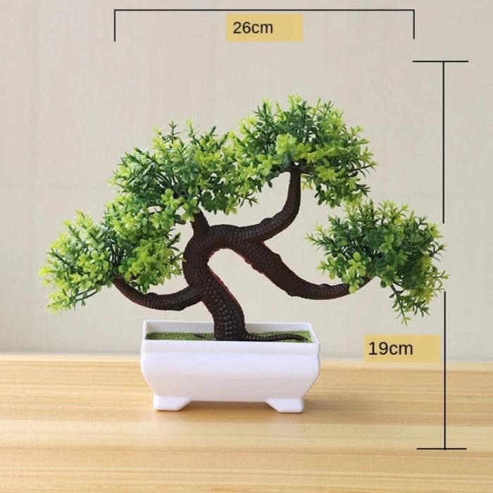 Kunst Bonsai Boom - Planten Nep Plant Plastic Decoratie, Huis en Inrichting, Woonaccessoires | Kunstplanten en Kunstbloemen, Nieuw
