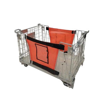 Sufilog Maxi Draadcontainer 122x80x82 cm Metaal Oranje, Ophalen of Verzenden