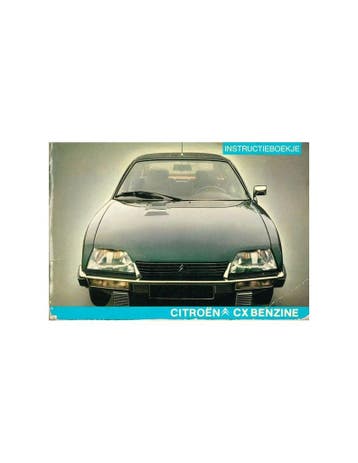 1979 CITROEN CX BENZINE INSTRUCTIEBOEKJE NEDERLANDS