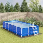 vidaXL Zwembadgrondzeil 750x370 cm polyester geotextiel, Tuin en Terras, Verzenden, Nieuw