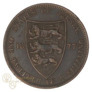 Jersey (Brits Kroonbezit). 1/24 Shilling 1877, 1945 & 1960