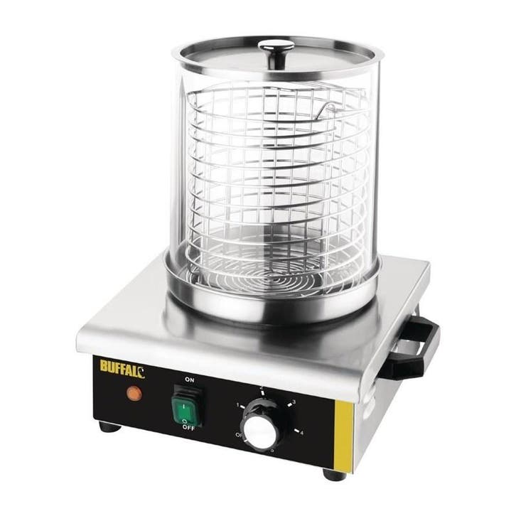 Hotdog verwarmer | 450W | Met glazen cilinder |, Zakelijke goederen, Horeca | Keukenapparatuur, Nieuw in verpakking, Verzenden