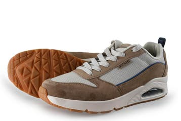 Skechers Sneakers in maat 44 Beige, Kleding | Heren, Schoenen, Overige kleuren, Verzenden, Zo goed als nieuw, Skechers