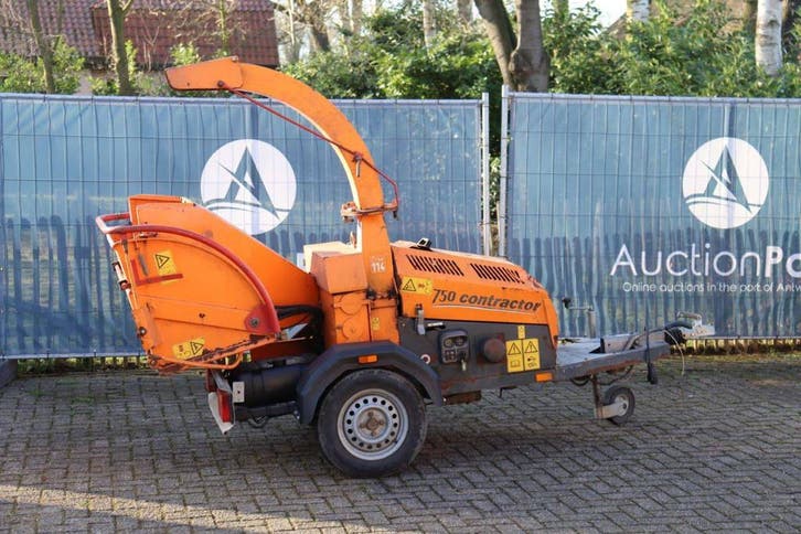 Veiling: Houtversnipperaar 750 Contractor Diesel, Articles professionnels, Articles professionnels Autre, Enlèvement