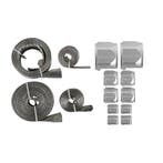 MR. GASKET FLEX-BRAID HOSE SLEEVE KIT - SILVER - RVS slang, Ophalen of Verzenden, Nieuw