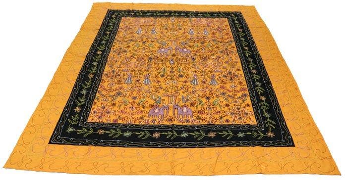 Ozbak Textiel antiek - Vloerkleed - 250 cm - 200 cm -, Huis en Inrichting, Stoffering | Tapijten en Vloerkleden