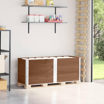 vidaXL Palletopzetranden 3 st 150x50 cm massief grenenhout, Verzenden