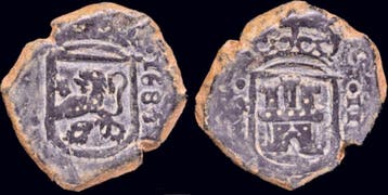 1665-1700ad Spain Carlos Ii 2 maravedis 1680 Brons, Timbres & Monnaies, Monnaies & Billets de banque | Accessoires, Verzenden