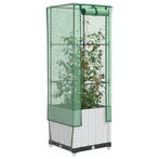 vidaXL Plantenbak verhoogd met kashoes 40x40x139 cm, Verzenden
