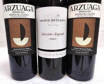 2021 Arzuaga, resrva (Thyssen colection) x2 & 2021 Abadía