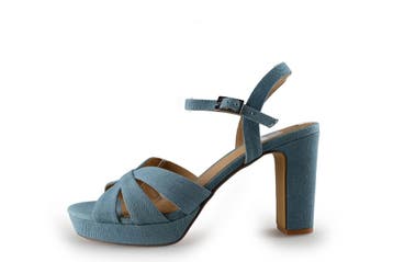 Manfield Sandalen in maat 42 Blauw, Kleding | Dames, Schoenen, Sandalen of Muiltjes, Zo goed als nieuw, Manfield, Verzenden