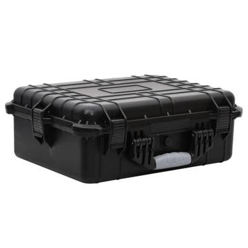 vidaXL Flightcase draagbaar 52x40x19 cm PP zwart, Verzenden, Nieuw