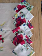 bloemig - Tafelkleed (7) - 130 cm - 120 cm - Vintage