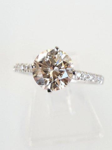 Verlovingsring - 14 karaat Witgoud - 1.73ct. tw. Diamant