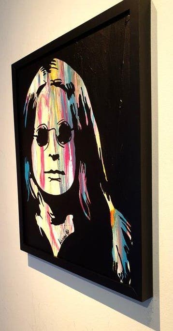 Liesens - Ozzy (handpainted on canvas) met lijst, Antiek en Kunst, Kunst | Schilderijen | Modern