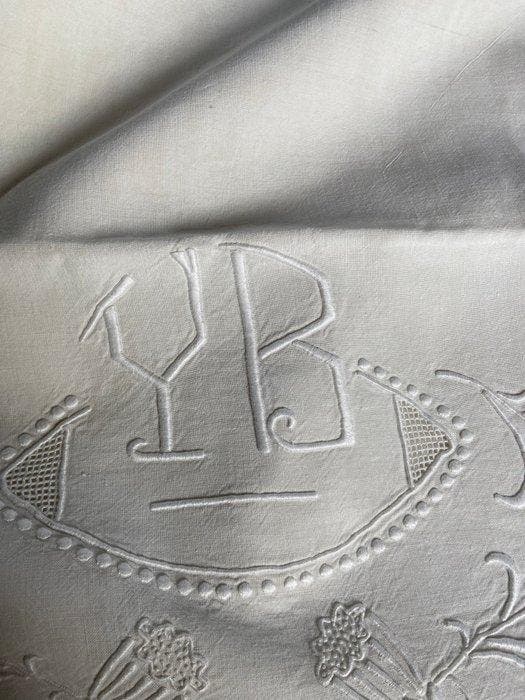 Drap de lit - 290 cm - 200 cm, Antiquités & Art, Tapis & Textile