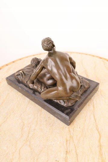 sculptuur, The Secret Desires of Eve - 12 cm - Brons, Marmer