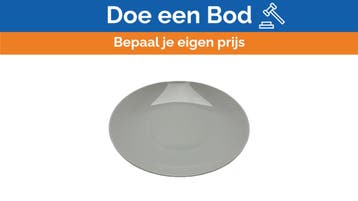 Bieden: Bernardaud High-Quality White Porcelain Round Servi, Ophalen of Verzenden