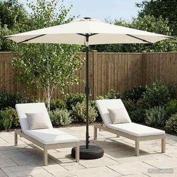 vidaXL Tuinhaard met LED-verlichting en basis 300 x 300 cm, Tuin en Terras, Verzenden, Nieuw