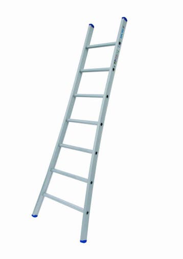 Solide 1-delige ladder 7 sporten met gebogen voet, Ophalen of Verzenden, Nieuw, Ladder, 2 tot 4 meter