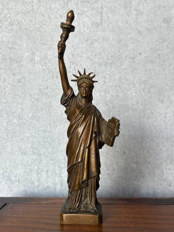 Beeld, Statue of Liberty - 22 cm - Brons