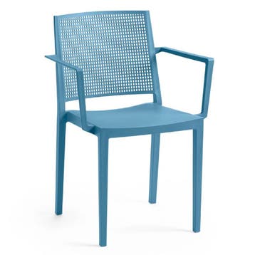 Stoel | Kunststof | Blauw | In-/Outdoor | 570x540x830(h)mm, Zakelijke goederen, Verzenden, Nieuw in verpakking