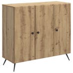 vidaXL Dressoir Artisanaal eiken 89 x 34,5 x 80 cm Bewerkt, Verzenden