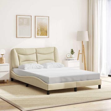 vidaXL Bedframe zonder matras Hvar 120x200 cm stof, Verzenden, Nieuw