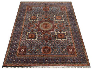 Afghan, Ziegler Kazak, Groot handgeknoopt traditioneel, Nieuw