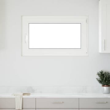 vidaXL Kleur binnenkant kelderraam Wit RISOR 100 x 70 cm, Verzenden