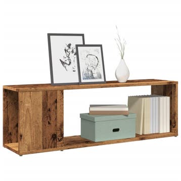 vidaXL Tv-meubel 100x24x32 cm bewerkt hout oud houtkleurig, Verzenden, Nieuw