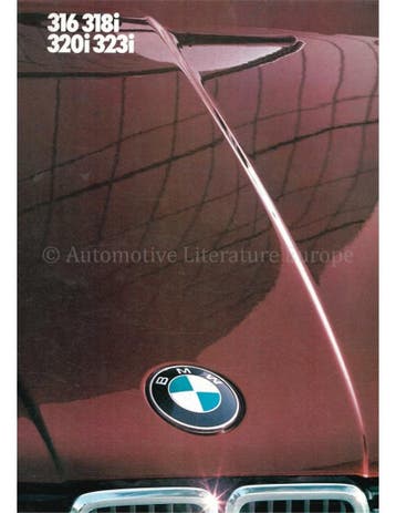 1982 BMW 3 SERIE BROCHURE FRANS
